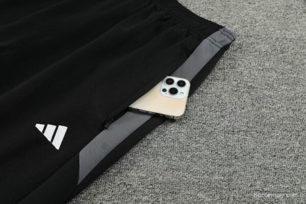 23/24 Adidas Black Grey Full Zipper Jacket+Pants - Image 2