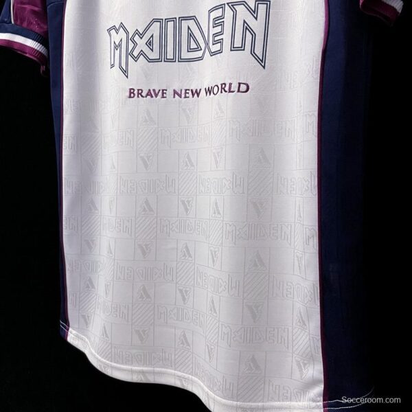 Retro 1999 West Ham Iron Maiden Away Soccer Jersey - Image 5