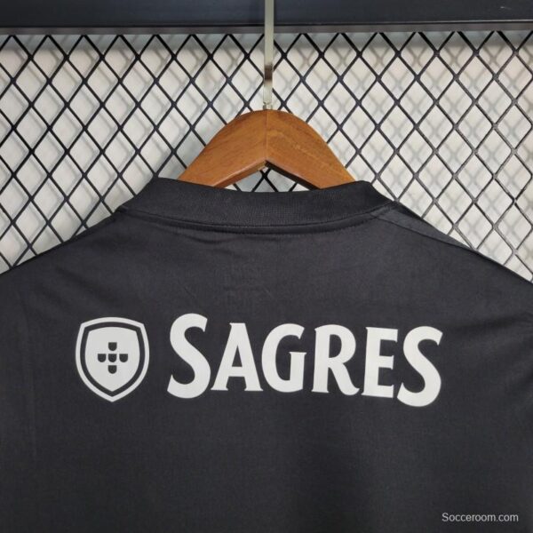 Retro 13-14 Benfica  Away Black/White Jersey - Image 7