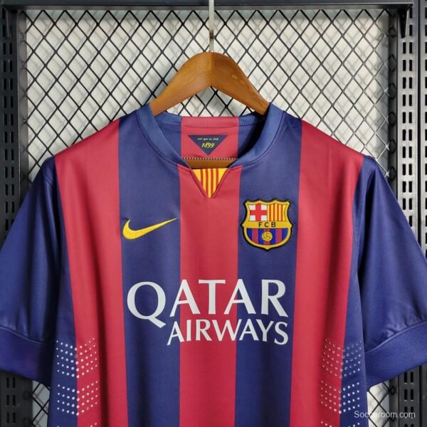 Retro 2014/15 Barcelona Home Jersey - Image 4