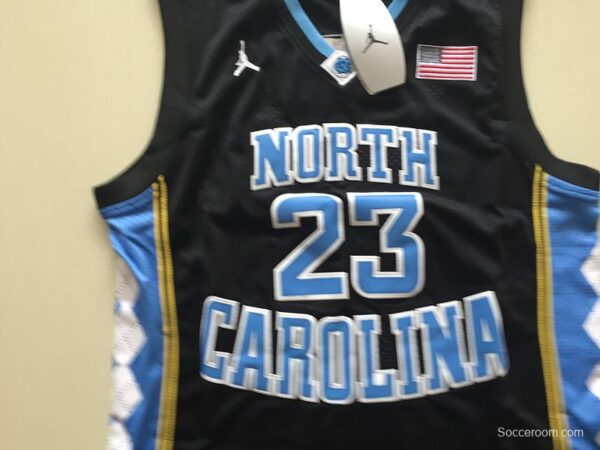 Michael Jordan 23 North Carolina College Basketball Jersey With AJ Logo - Image 3