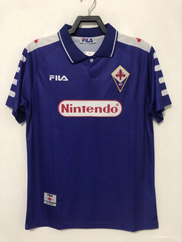Retro 98/99 Fiorentina Home Soccer Jersey - Image 4