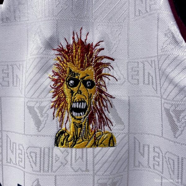 Retro 1999 West Ham Iron Maiden Away Soccer Jersey - Image 7