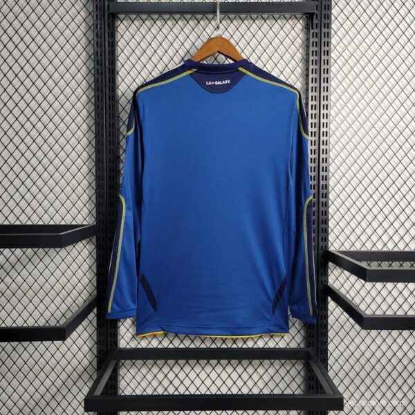 Retro 11-12 La Galaxy Long Sleeve Away Blue Jersey - Image 6