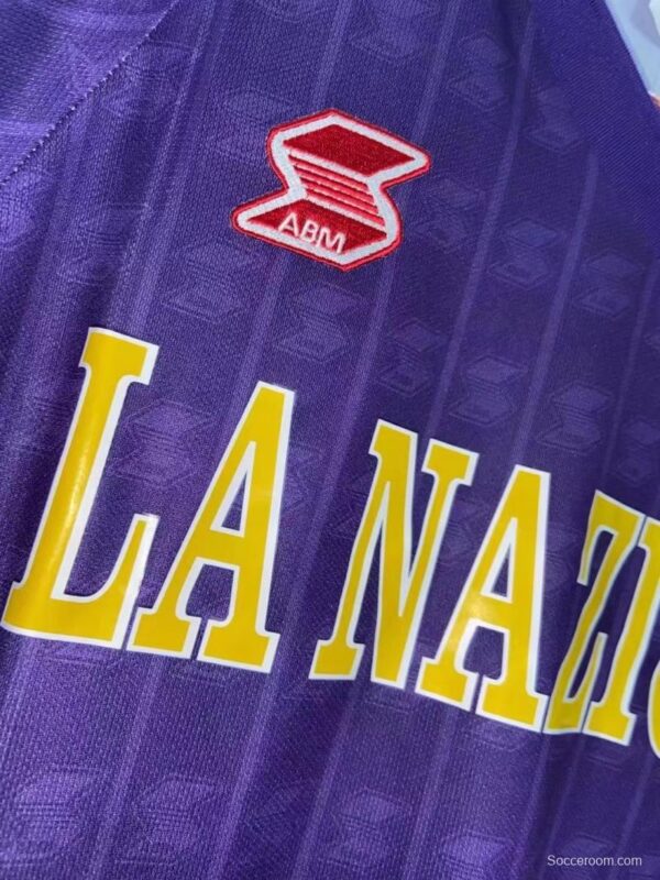 Retro 89/90 Fiorentina Home Soccer Jersey - Image 2