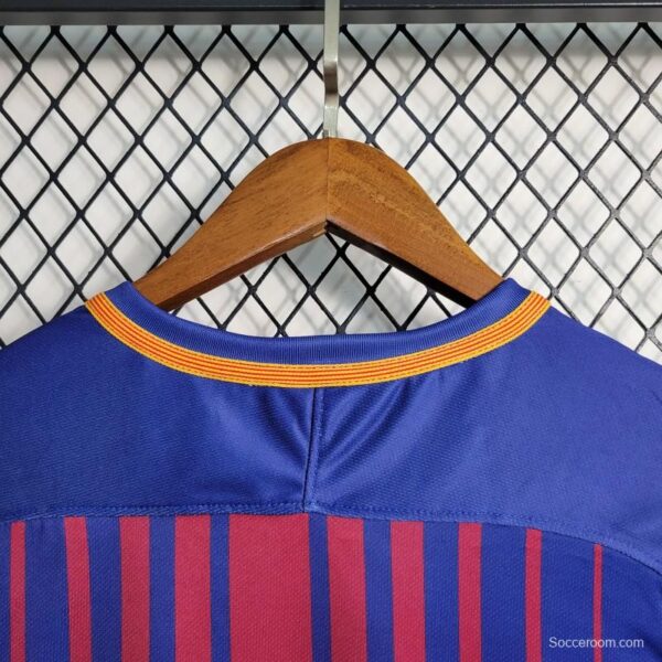 Retro 17-18 Barcelona Home Soccer Jersey - Image 7
