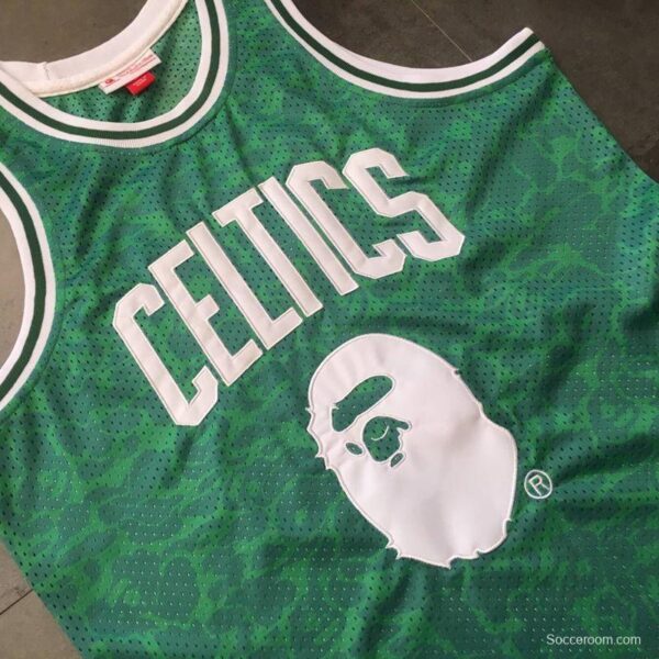 Men's BAPE Green Retro Classic Team Jersey - Image 8