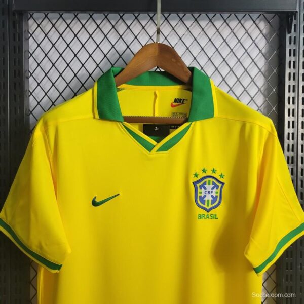 Retro 1997 Brazil Home Jersey - Image 2