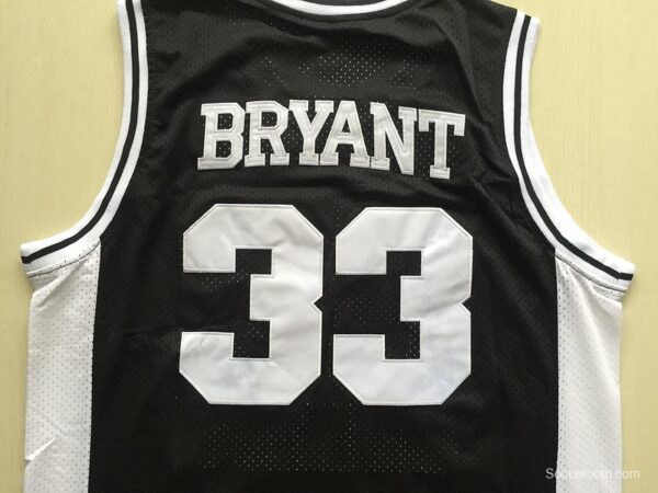 Kobe Bryant 33 Lower Merion High School Black Basketball Jersey - Image 5