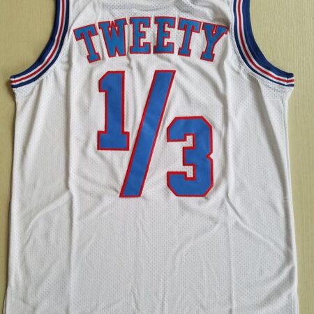 Tweety 1∕3 Movie Edition White Basketball Jersey