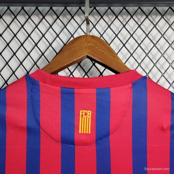 Retro Long Sleeve 11-12 Barcelona Home Soccer Jersey - Image 9