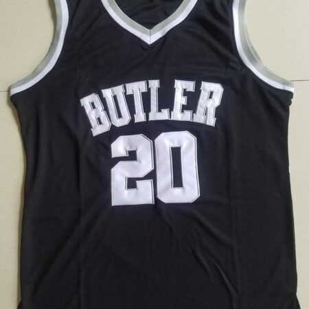 Gordon Hayward 20 Butler College Black Basketball Jersey