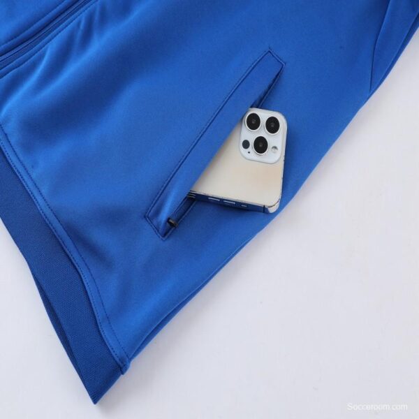 2023 Adidas Blue Full Zipper Jacket +Pants - Image 2