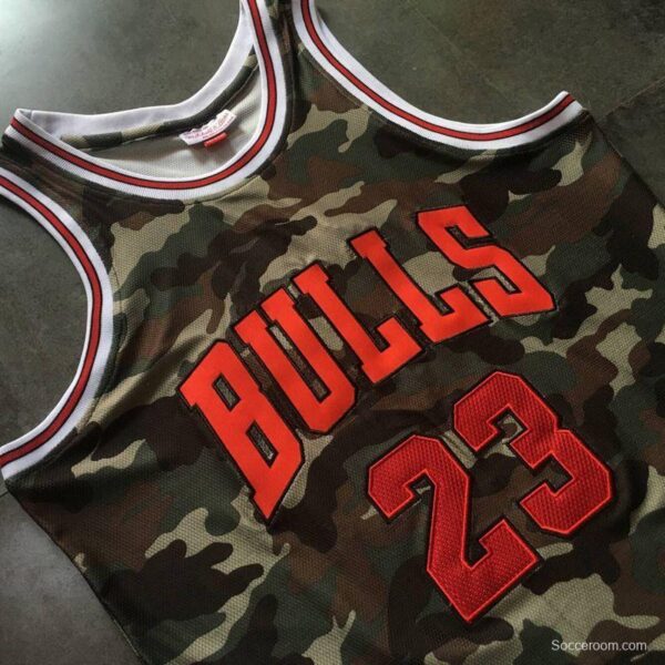 Men's Michael Jordan Camouflage Retro Classic Team Jersey - Image 7