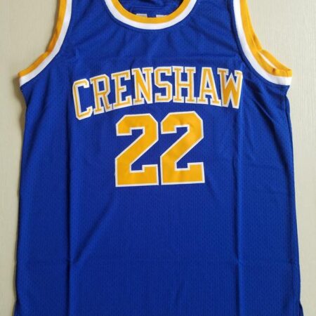 Quincy McCall 22 Crenshaw High School Blue Basketball Jersey Love and Basketball