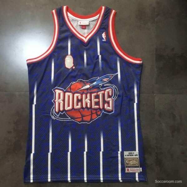 Men's BAPE Blue Retro Classic Team Jersey - Image 2