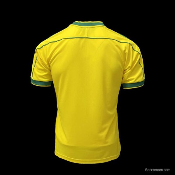 Retro 1998 Brazil Home Soccer Jersey - Image 2