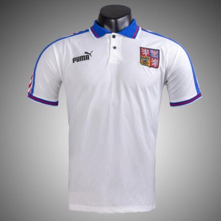 Retro 1996 Czech Republic  Away Soccer Jersey