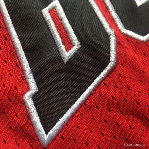 Men's Dennis Rodman Red Retro Classic Team Jersey - Image 5