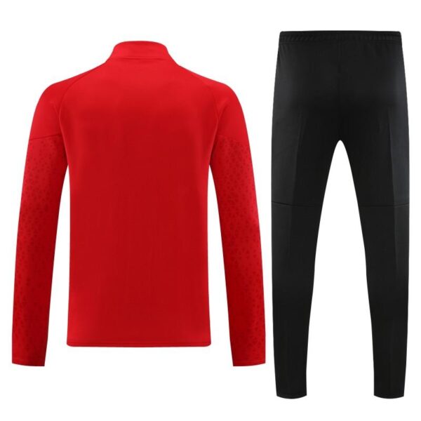 23/24 AC Milan Red Half Zipper Jacket +Pants - Image 8