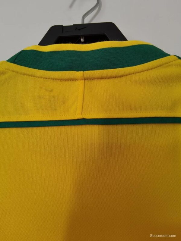Retro 1998 Brazil Home Soccer Jersey - Image 4