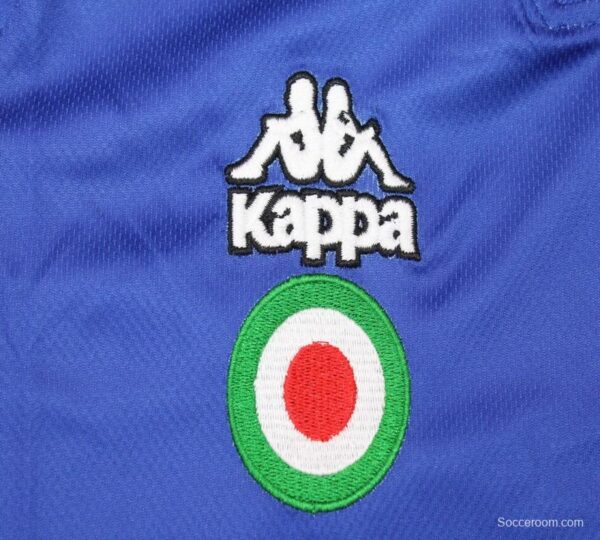 Retro 95/96 Juventus Away Blue Long Sleeve Jersey - Image 3