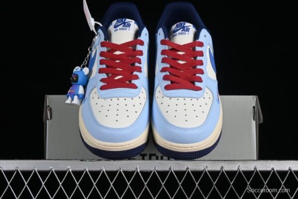 Nike Air Force 1'07 Low "Joker Red" Clown Red Custom Casual Sneakers - Image 5