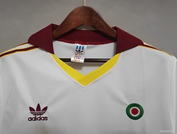 Retro 91/92 Roma Away White Jersey - Image 6