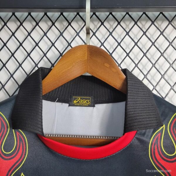 Retro 1998 Japan Goalkeeper Red Flame Jersey - Image 5