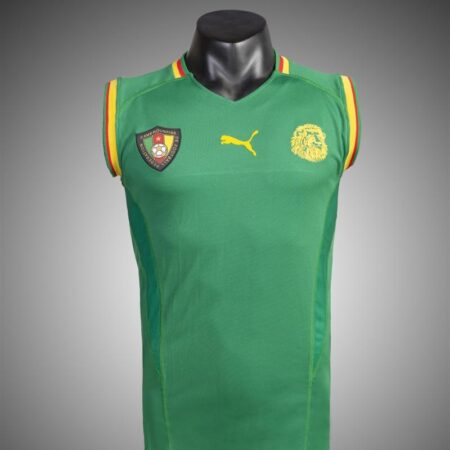 Retro 2002 Cameroon Home Soccer Jersey
