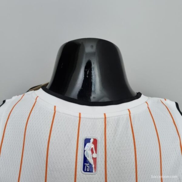 75th Anniversary Orlando Magic McGrady #1 White And Orange NBA Jersey - Image 8