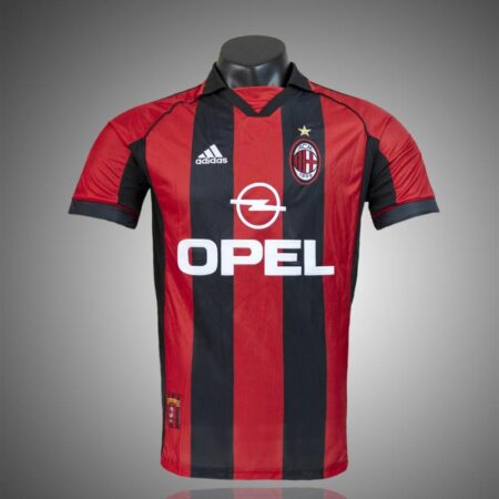 RETRO 98/00 AC Milan Home Soccer Jersey