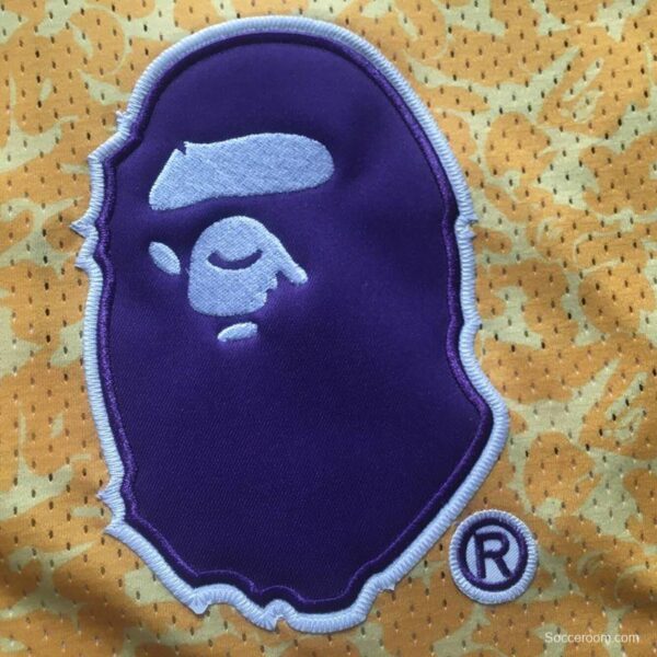 Men's BAPE Yellow Retro Classic Team Jersey - Image 5