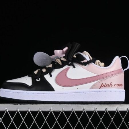 Nike Court Borough Love Rose Pink Non-Slip Wear-Resistant Low-Cut Sneakers