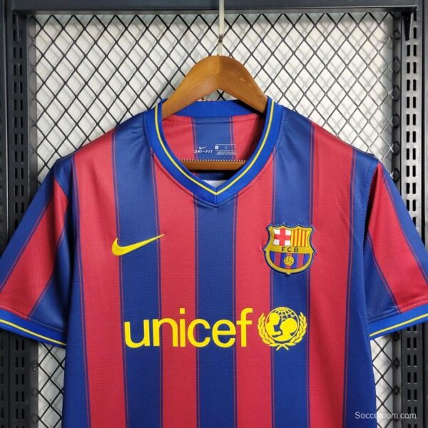 Retro 09-10 Barcelona Home Soccer Jersey - Image 3