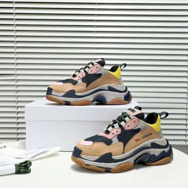 Men/Women Balenciaga Triple-S Sneaker Multi-Color Brown/Pink Item 6380340 - Image 8