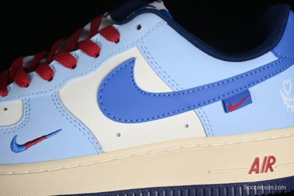 Nike Air Force 1'07 Low "Joker Red" Clown Red Custom Casual Sneakers - Image 10