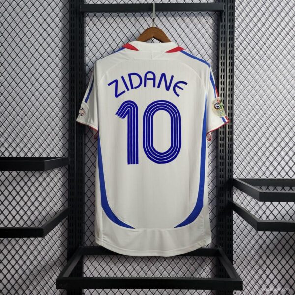 Retro 2006 France Away Soccer Jersey With 06 World Cup Patch - Image 11