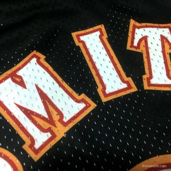 Men's Steve Delano Smith Black And Red Retro Classic Team Jersey - Image 10