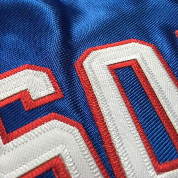 Men's Allen Iverson Blue Retro Classic Team Jersey - Image 8
