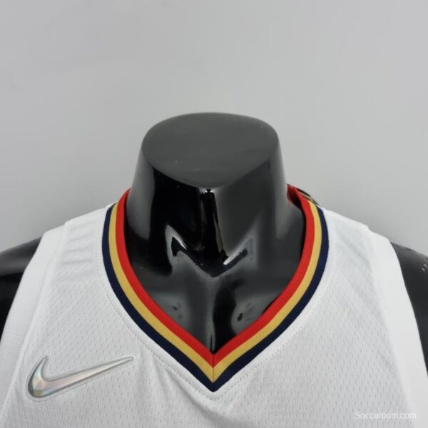 2022 New Orleans Pelicans City Edition Williams #1 White NBA Jersey - Image 7
