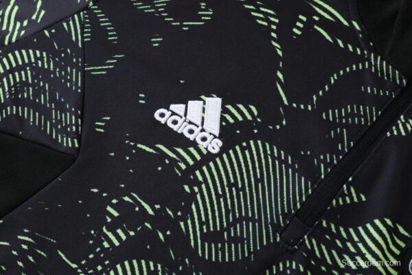 2023 Manchester United Dark Green Half Zipper Tracksuit - Image 15
