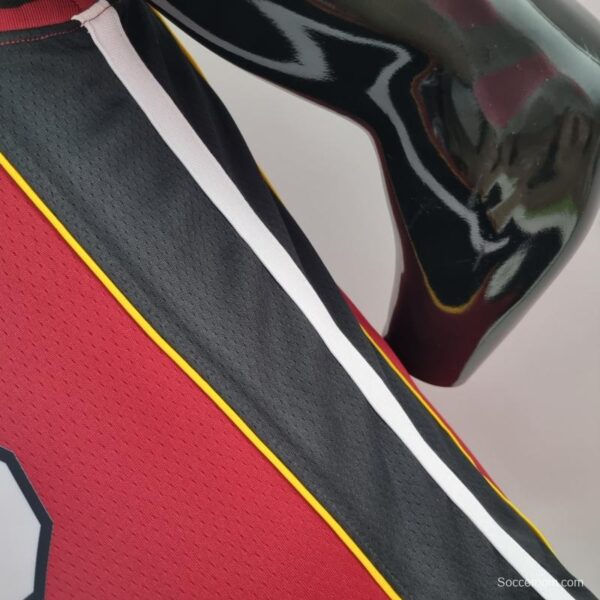 75th Anniversary Miami Heat Jordan WADE #3 Burgundy NBA Jersey - Image 5