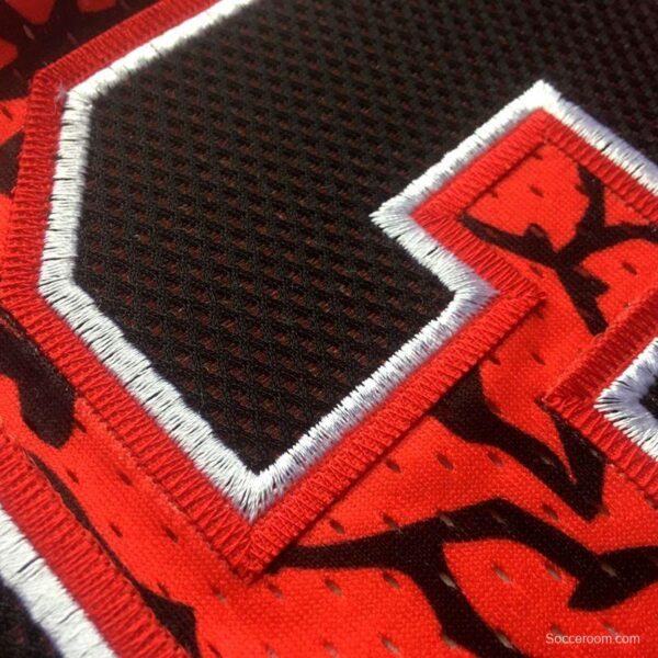 Men's Michael Jordan Red Retro Classic Team Jersey - Image 2