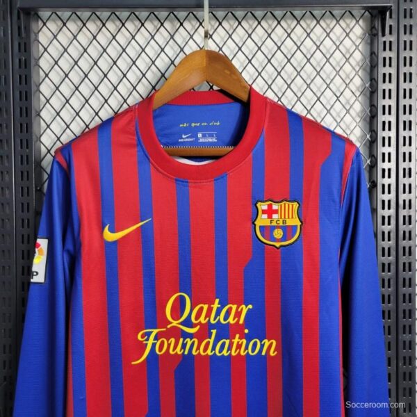 Retro Long Sleeve 11-12 Barcelona Home Soccer Jersey - Image 10