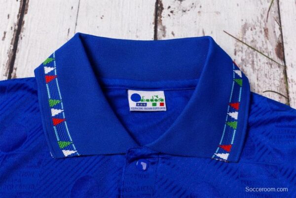 Retro 1994 Italy Home Soccer Jersey - Image 6