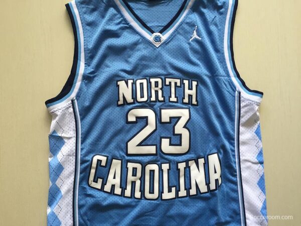 Michael Jordan 23 North Carolina College Basketball Jersey With AJ Logo - Image 5