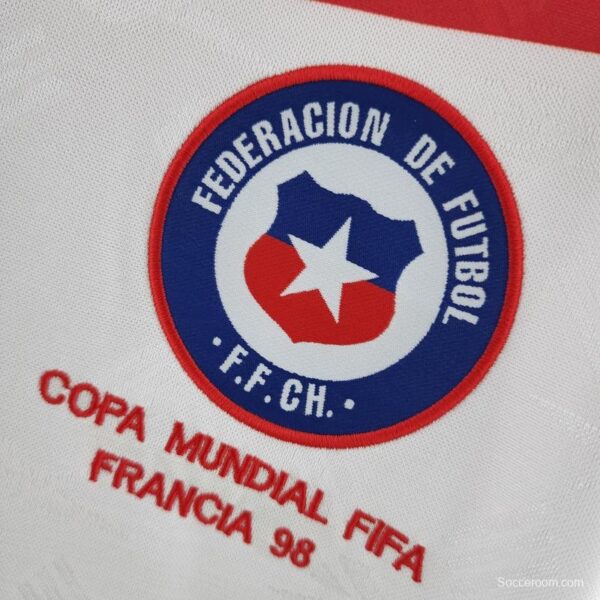 Retro Long Sleeve Chile 1998 Away Soccer Jersey - Image 7
