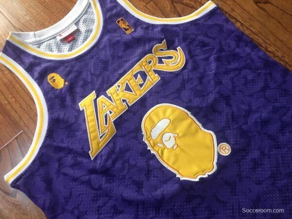 Men's BAPE Blue Retro Classic Team Jersey - Image 10