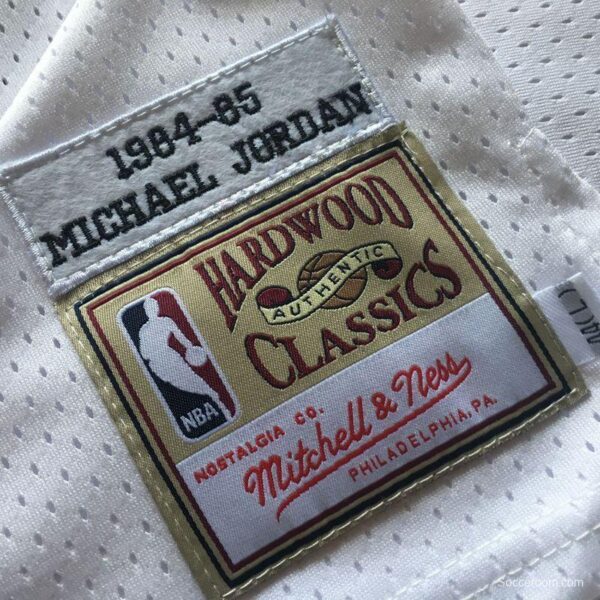 Men's Michael Jordan White Retro Classic Team Jersey - Image 4